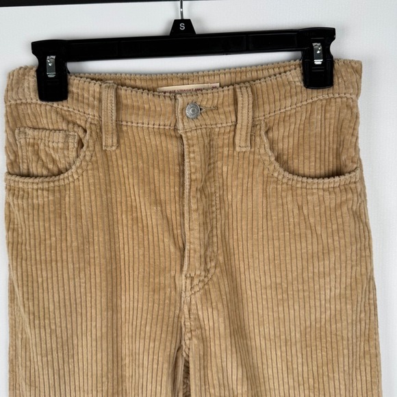 Levi Strauss & Co. Womens Size 26 Straight Ankle Corduroy Wide Wale Pant Khaki - Picture 6 of 12